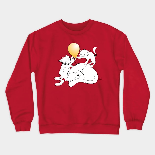 Kittens up to No Good (Color) Crewneck Sweatshirt by Jason's Doodles